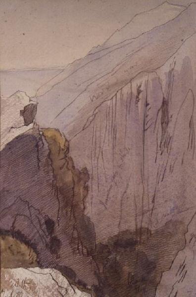 Athos door Edward Lear