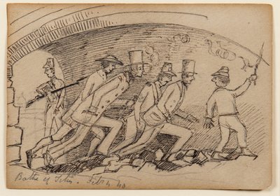 Thermen van Titus, 1840 door Edward Lear