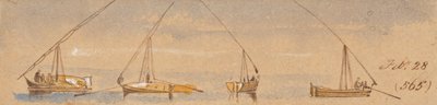 Boten (Dahabeahs); 28 februari [1867] (565) door Edward Lear