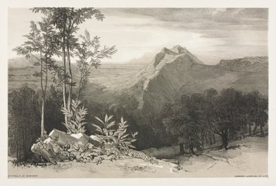 Civitella di Subiaco door Edward Lear