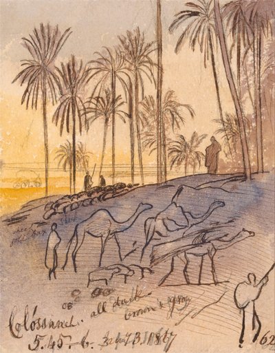 Colósaneh, 5:45 - 6:00 p.m., 3 januari 1867 (62) door Edward Lear