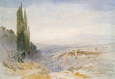 Corfu, Nimphes, 1856 door Edward Lear