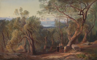 Corfu vanaf Santa Decca door Edward Lear