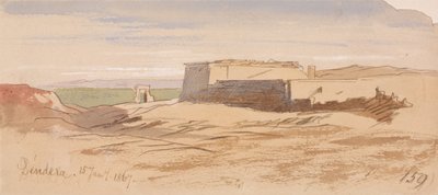 Dendera door Edward Lear