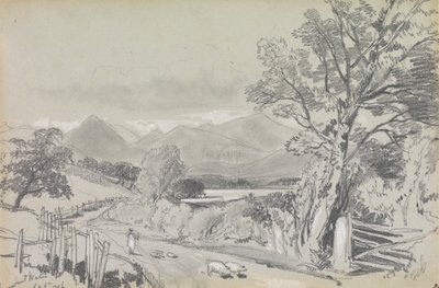 Derwentwater, september 1836 door Edward Lear