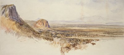 Ver Uitzicht op Borghetto en Partenico, Sicilië, 1847 door Edward Lear