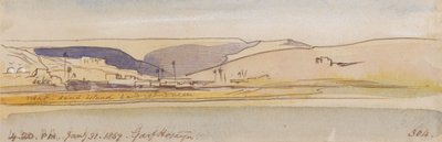 Garf Hosayn; 16.20 uur, 31 januari 1867 (304) door Edward Lear