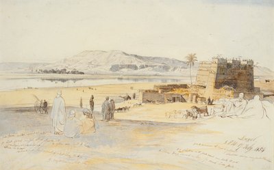 Luxor, 17 februari 1854 door Edward Lear