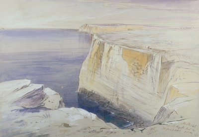 Malta, Bij St. Angelo Hal Far door Edward Lear