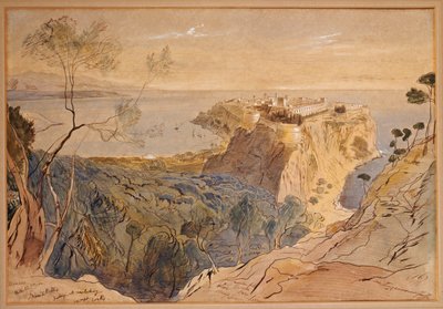 Monaco, 1864 door Edward Lear