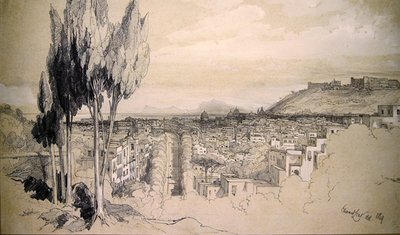 Napels door Edward Lear