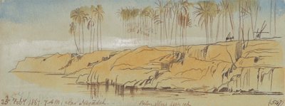 Bij Negadeh. 7:00 A.M., 25 Feb. 1867 (547) door Edward Lear