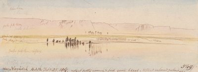 Bij Negadeh; 8:00 uur, 25 feb. 1867 (549) door Edward Lear