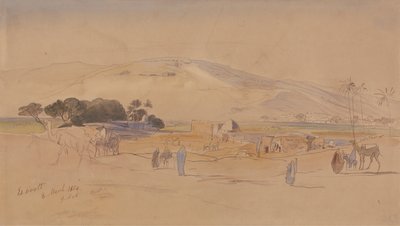 Oasis dorp door Edward Lear