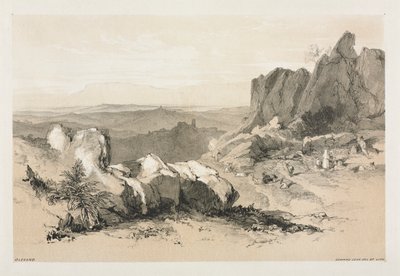 Olevano door Edward Lear