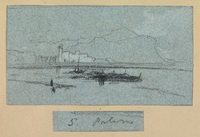 Palermo, uit Zichten van Sicilië door Edward Lear