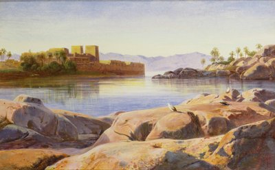 Philae aan de Nijl door Edward Lear