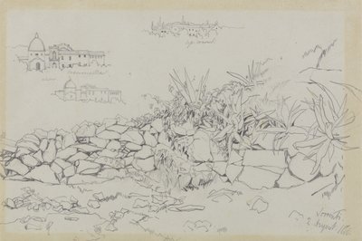 Sorrento, 2 augustus 1838 door Edward Lear