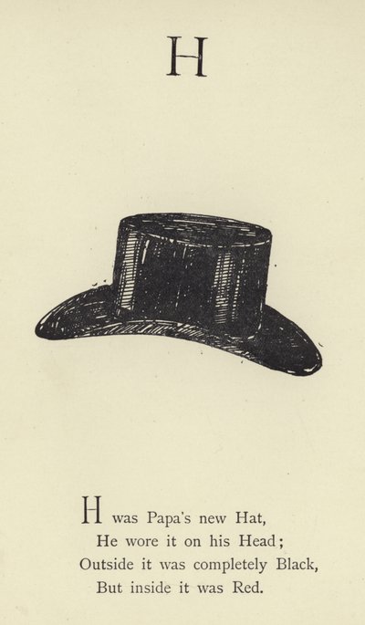 De letter H door Edward Lear