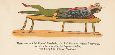 Er was een oude man uit Moldavië, die het meest curieuze gedrag had, uit 