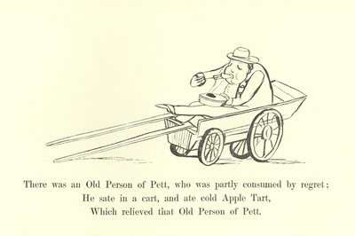 Er was een Oude Persoon van Pett, die deels werd verteerd door spijt door Edward Lear