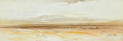 Twee uitzichten van Thebe door Edward Lear