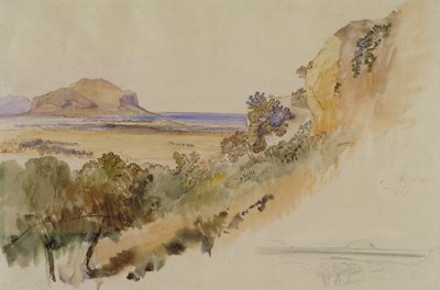 Uitzicht bij Palermo door Edward Lear