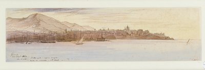 Uitzicht op Genua, 1864 door Edward Lear