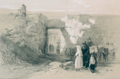 Gezichten in Rome en Omgeving: De Oude Cyclopische Poort van Alatri door Edward Lear
