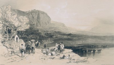 Gezichten in Rome en omgeving: uitzicht op Norba door Edward Lear