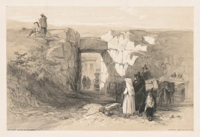 Gezichten van Rome en zijn Omgeving: Oude Poort van Alatri door Edward Lear