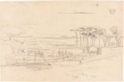 Villa Pamphili door Edward Lear
