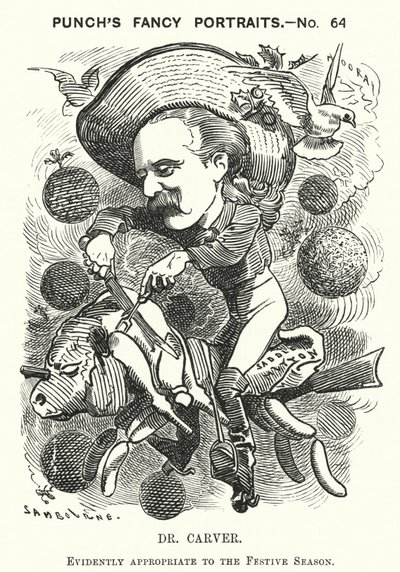 Dr. Carver (gravure) door Edward Linley (after) Sambourne