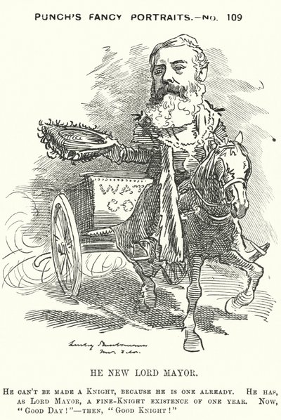 Punch cartoon: Sir Robert Fowler door Edward Linley (after) Sambourne
