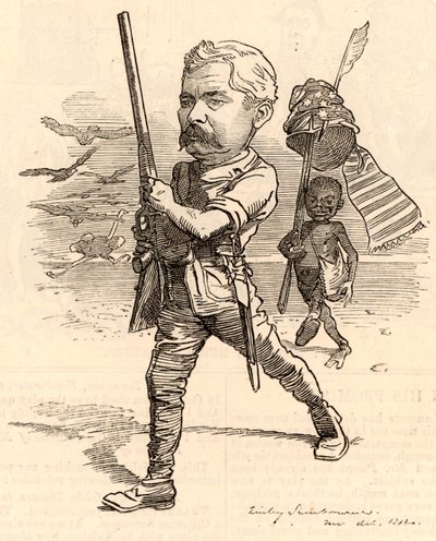 Illustratie met Henry Morton Stanley door Edward Linley Sambourne