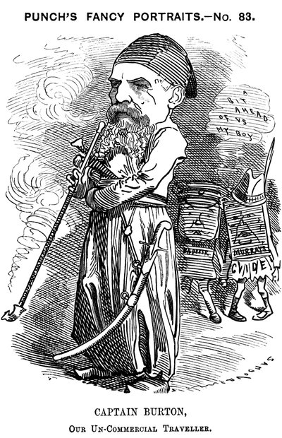 Richard Francis Burton, Engelse ontdekkingsreiziger en oriëntalist door Edward Linley Sambourne
