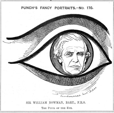 William Bowman, Engelse anatoom, chirurg en oogarts, 1884 door Edward Linley Sambourne