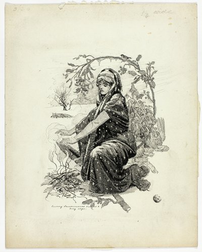 Winter door Edward Linley Sambourne