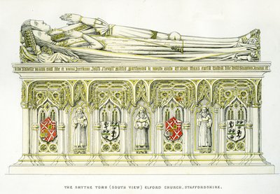 Lady Isabel Neville en haar tweede echtgenoot, Sir William Smythe, van de Smythe Tomb, St. Peter