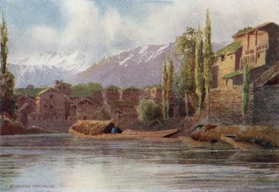 Lentebevloeiingen in het Kutical Kanaal, Srinagar door Edward Mary Joseph Molyneux