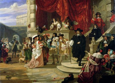 De val van Edward Hyde (1609-74), 1e Graaf van Clarendon, 1861 door Edward Matthew Ward