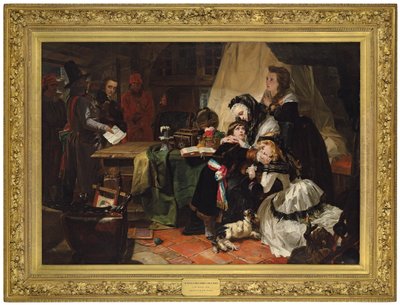 Het laatste afscheid van Marie Antoinette en haar zoon, 1856 door Edward Matthew Ward