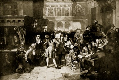 De Zuidzeezeepbel: Change Alley, 1720, illustratie uit 