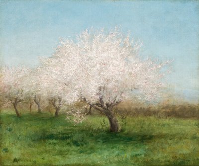 Appelbomen in een weide 1890 door Edward Mitchell Bannister