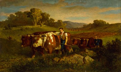 Herders met Koeien, 1869 door Edward Mitchell Bannister
