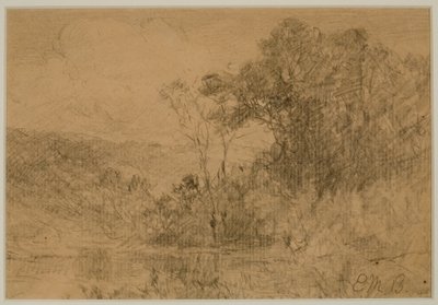 Landschap, bossen (#36) c. 1880s door Edward Mitchell Bannister