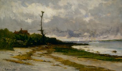 Landschap bij Newport, R.I., ca. 1877-1878 door Edward Mitchell Bannister