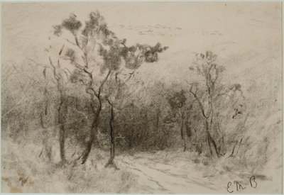 Landschap met pad (#51), c. 1880s door Edward Mitchell Bannister