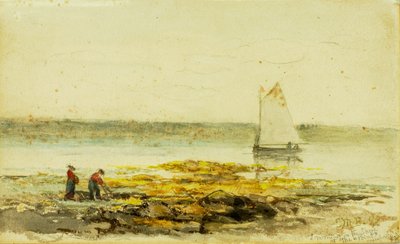 Ochtend aan de kust door Edward Mitchell Bannister