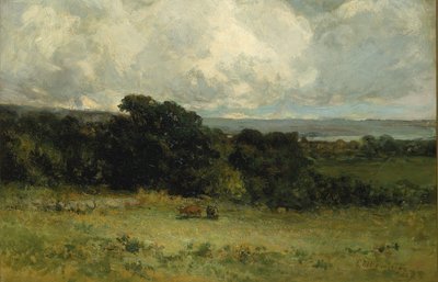 Aangename weiden door Edward Mitchell Bannister